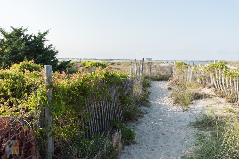 Beach access at Fort Macon State Park