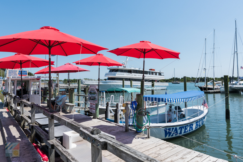 Many boat tours are located along the Beaufort waterfront