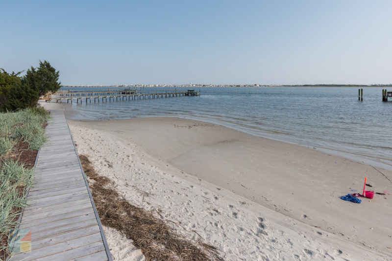 Beach access on Sunset Drive in Morehead City NC
