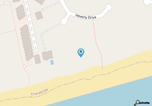 Islandia East - Oceanfront Duplex: 3BR, 3BA - downtown Emerald Isle! map location