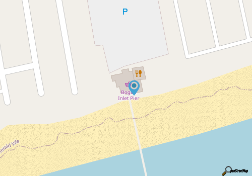 Bogue Inlet Fishing Pier map location