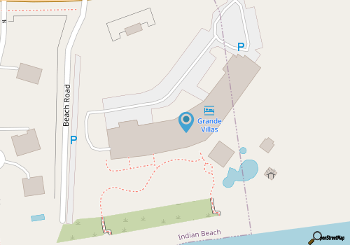 Grande Villas A-3, Oceanfront Condo in Indian Beach, NC! map location
