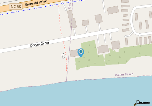 Beachfront Emerald Isle Vacation Rental w/ Deck! map location