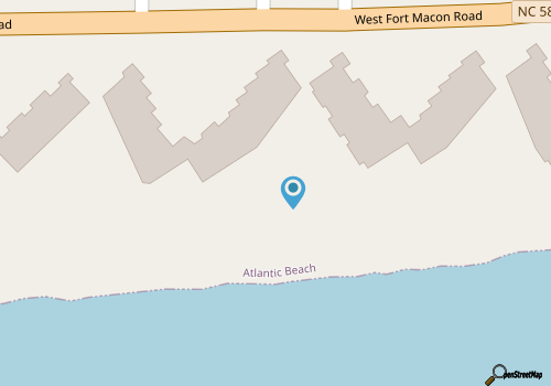 Bright 2nd Floor Condo•End Unit•Side Ocean View•Pool•Direct Beach Access map location