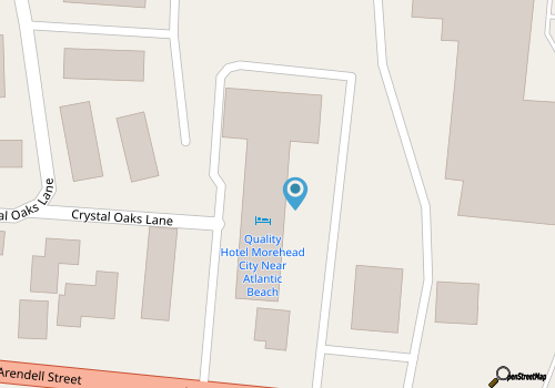 Quality Hotel Morehead City map location
