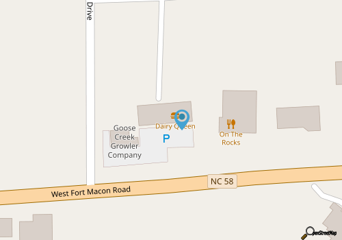 Dairy Queen Crystal Coast map location