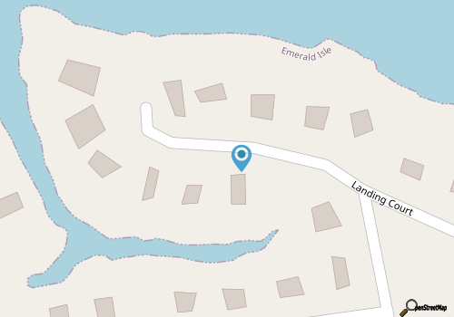 Treetop Tides, Sound View and Canal Front 4BR 3BA Emerald Isle! map location