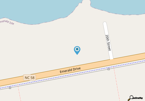 Waterfront Condo with Views & Dock – Short Walk to Emerald Isle Beach map location