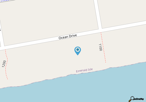 Sea Fever West, Oceanfront Duplex in Emerald Isle, NC! map location