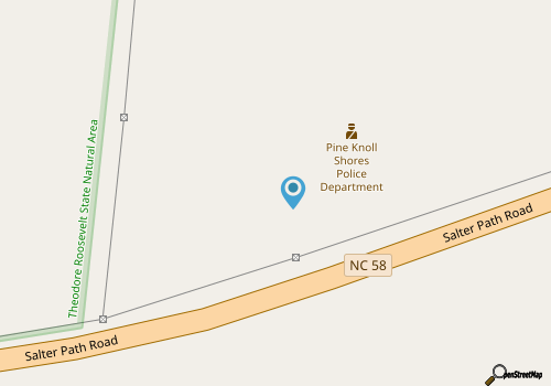 Pine Knoll Shores Realty map location