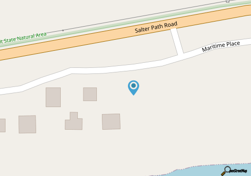 Beautiful ocean front home with direct beach access and outdoor shower map location
