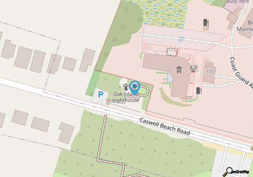 Oak Island Lighthouse map location