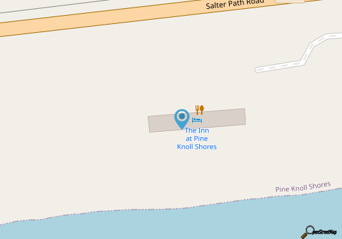 Crystal Coast Oceanfront Hotel map location