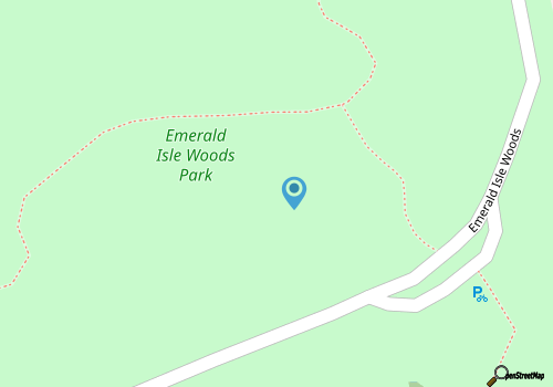 Emerald Isle Woods Park map location