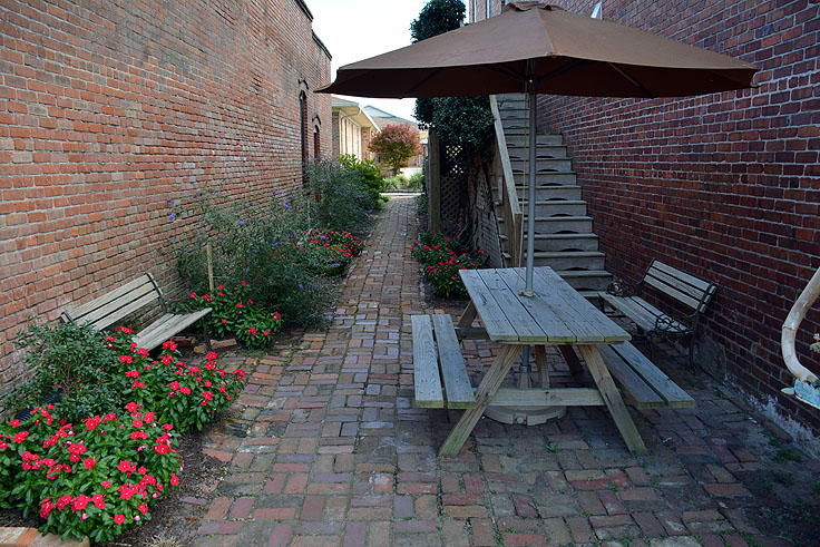 Picnic area next to Pocosin Arts