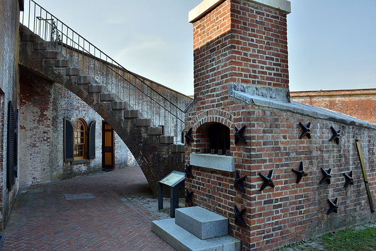Exhibits at Fort Macon State Park