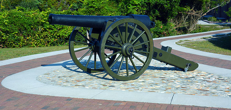 A restored cannon Fort Macon State Park