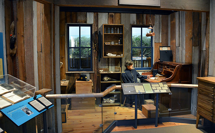 Exhibits at Fort Macon State Park