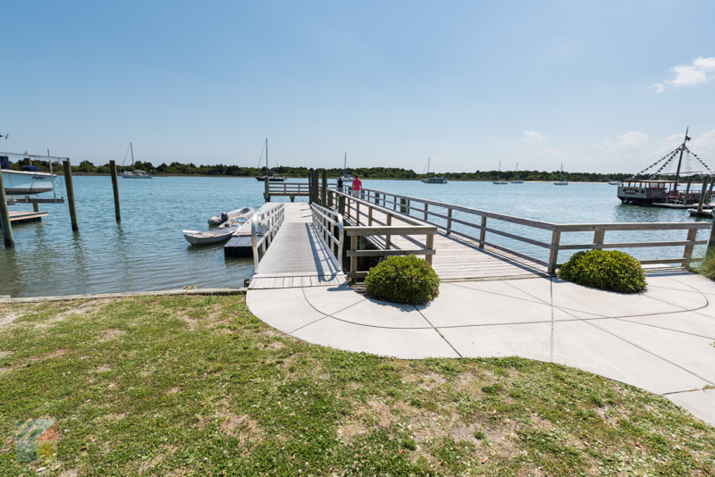 The pier at Grayden Paul Park in Beaufort NC