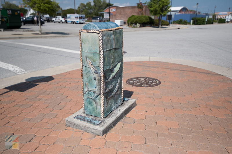 A Morehead City Fish Walk Marker