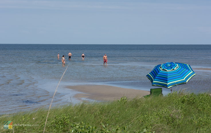 Soundside beach at Haulover