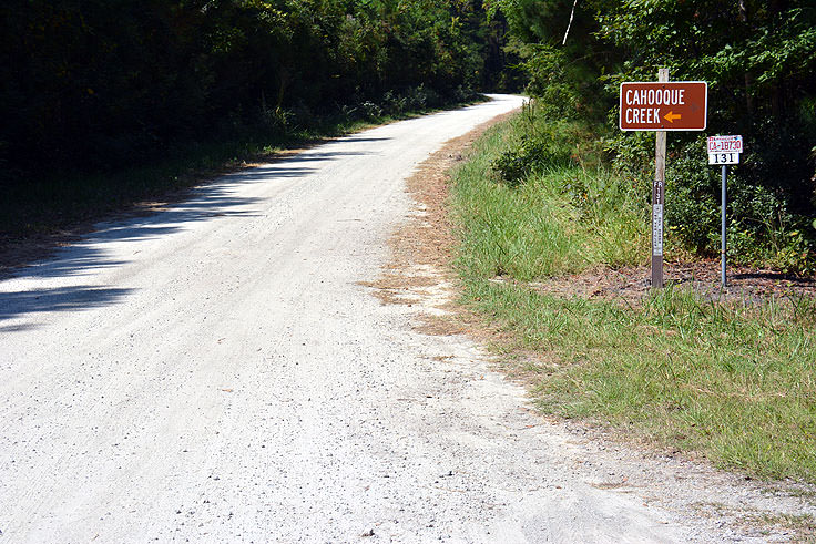 Cahooque Creek Recreational Area sign