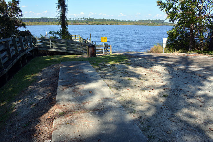 Public boat ramp at Cahooque Creek Recreational Area