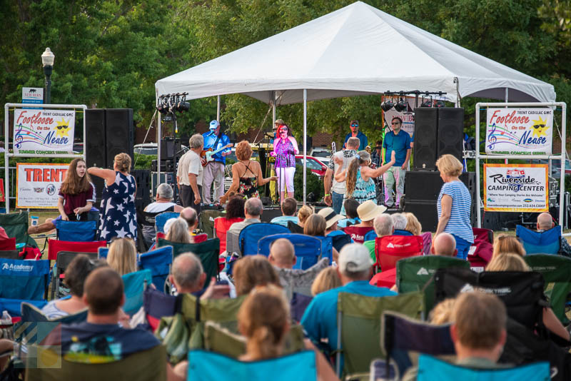A Summer concert at Union Point Park in New Bern, NC