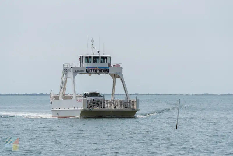 Davis vehicular ferry to Cape Lookout National Seashore