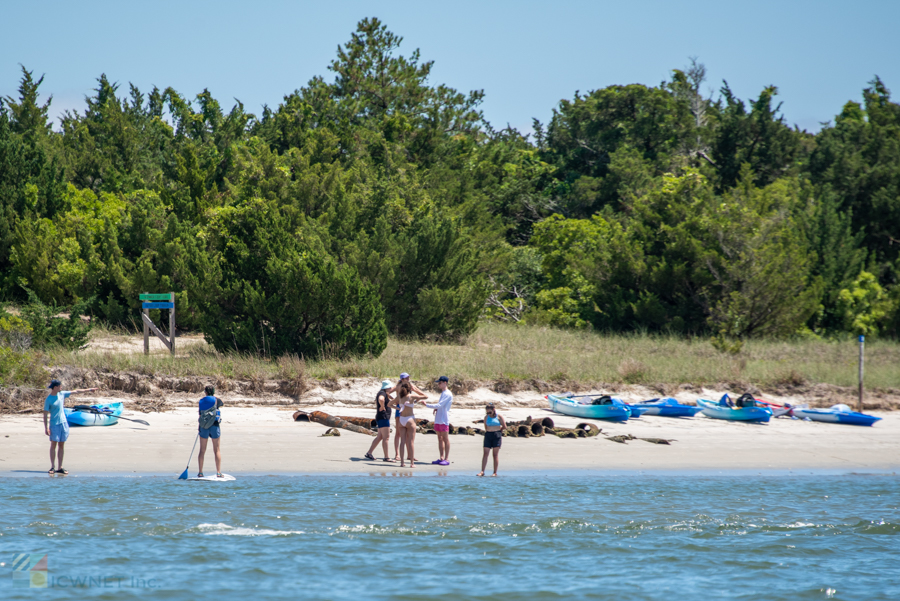 Kayaking group at the Rachel Carson Reserve