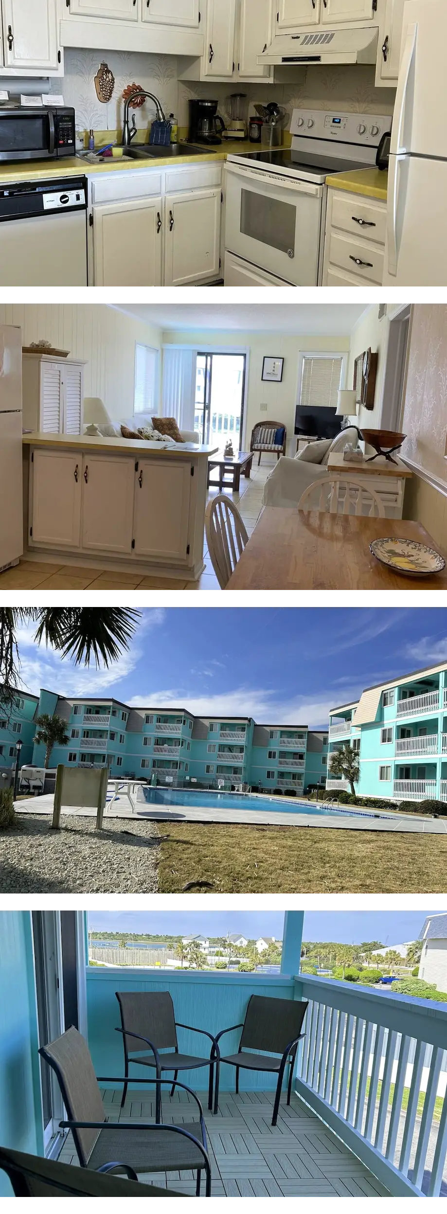 Ocean-side condominium with pool. Fully-...