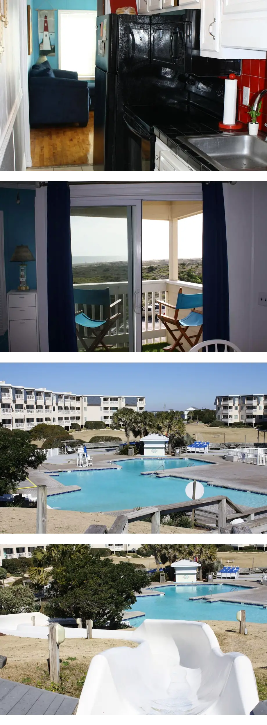 Ocean front Beach Condo within a gated community