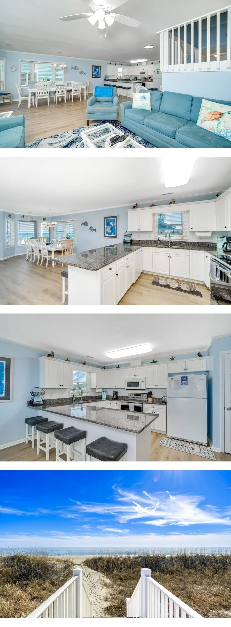 Oceanfront duplex with beautiful sunset ...